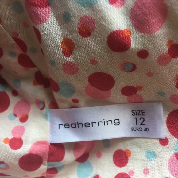 Red Herring London Linen Cotton Spring Coat Size 12 EU US 8 - Picture 8 of 16